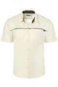 California Forever Men's Short Sleeve Shirt Cream AV99021-7499
