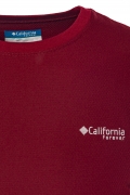 California Forever Mens T-Shirt Claret Red TS93011-8000