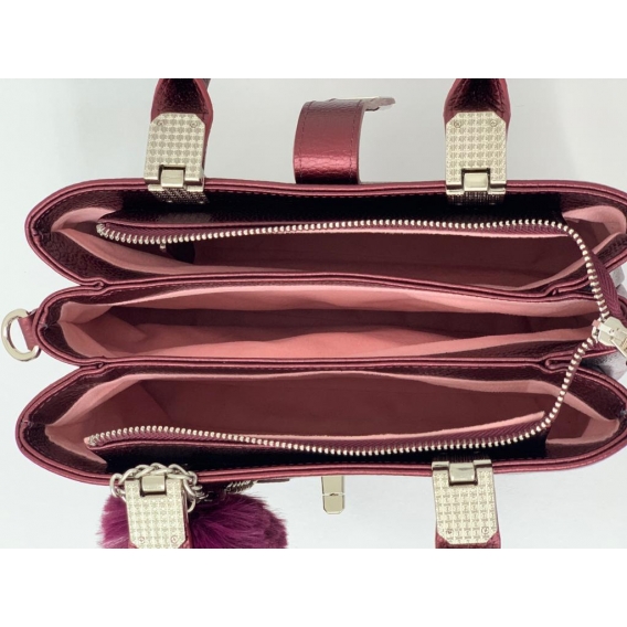 California Forever Burgundy Women's Leather Bag BG96021-8000