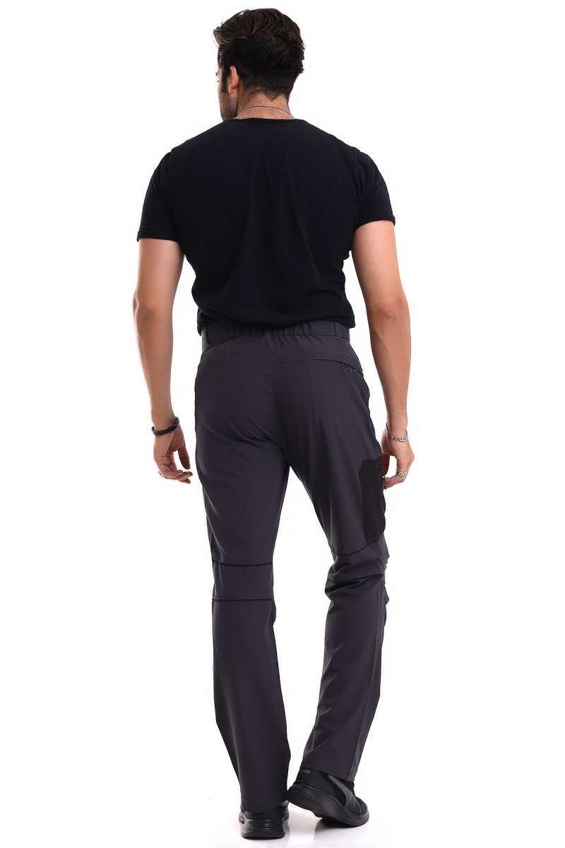K1281 pantalons hommes Pradip Noir et gris
